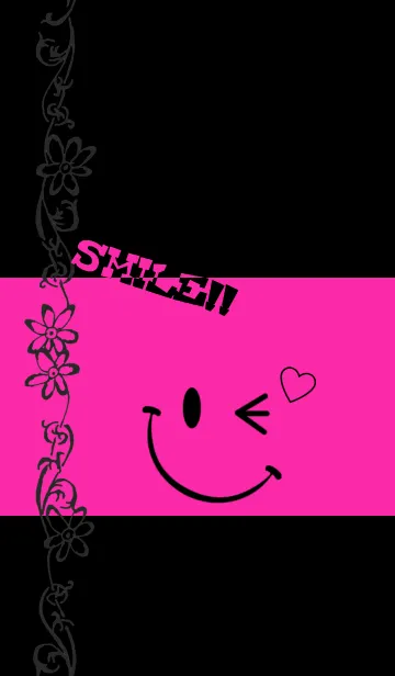 [LINE着せ替え] Smile ！！ Floral BLACKPINKの画像1