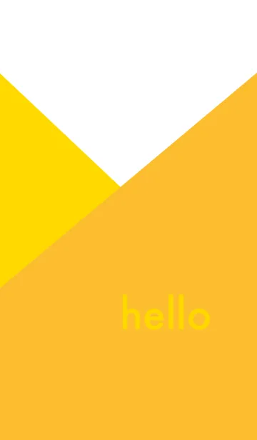 [LINE着せ替え] hello - イエローの画像1