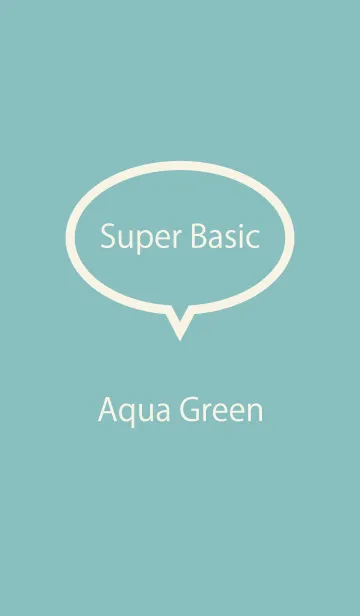 [LINE着せ替え] Super Basic Aqua Greenの画像1