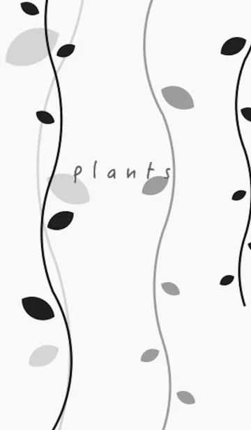 [LINE着せ替え] plants (white) 2の画像1