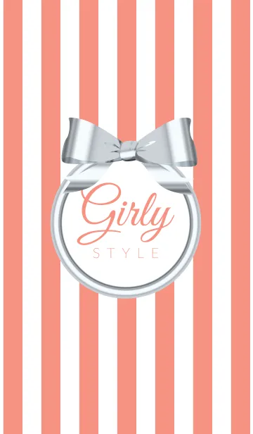 [LINE着せ替え] Girly Style-SILVERStripes2の画像1