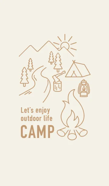 [LINE着せ替え] CAMP Let's enjoy outdoorの画像1