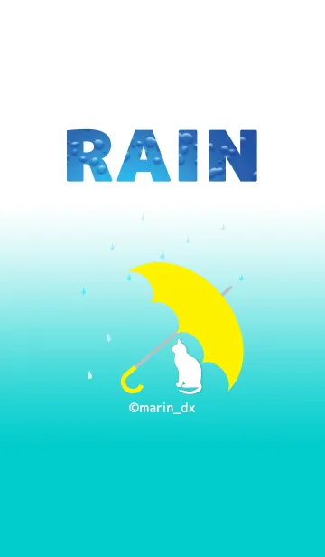 [LINE着せ替え] RAIN ＆ umbrella 〜雨と傘〜 2_ねこの画像1