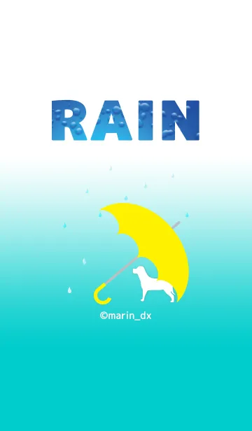 [LINE着せ替え] RAIN ＆ umbrella 〜雨と傘〜 3_犬1の画像1