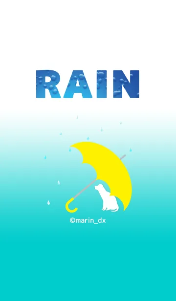 [LINE着せ替え] RAIN ＆ umbrella 〜雨と傘〜 4_犬2の画像1