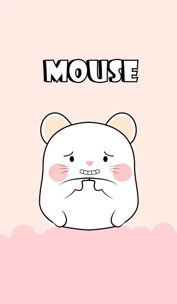 [LINE着せ替え] Love Cute Cute White Mouse (jp)の画像1