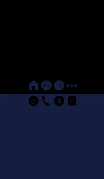 [LINE着せ替え] Denim Blue ＆ Black (jp)の画像1