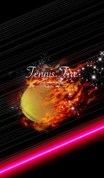 [LINE着せ替え] テニス 〜Tennis ball Fire〜の画像1
