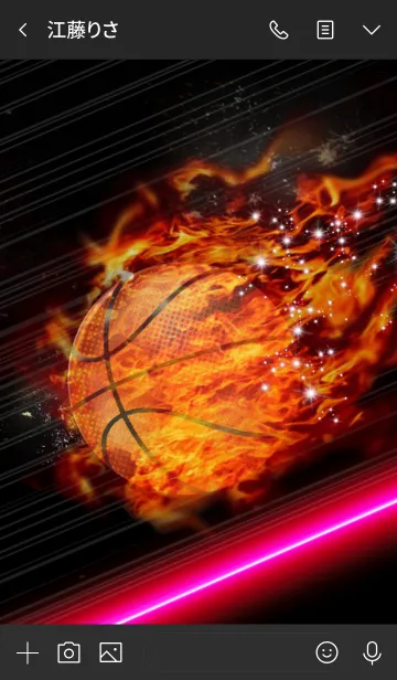 [LINE着せ替え] バスケットボール 〜Basketball Fire〜の画像3