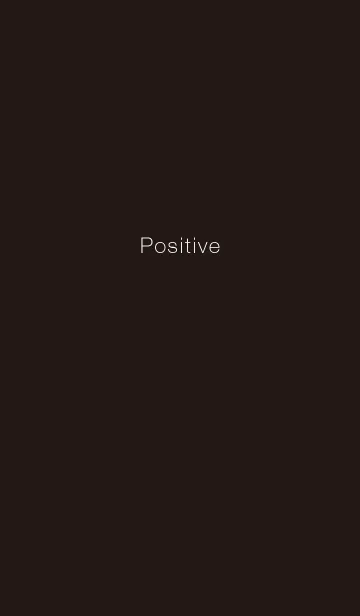 [LINE着せ替え] Positive / BLACKの画像1