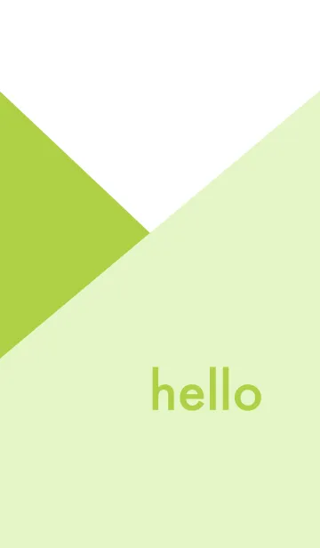 [LINE着せ替え] hello - 黄緑の画像1