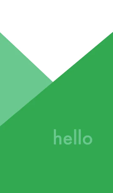 [LINE着せ替え] hello - グリーンの画像1