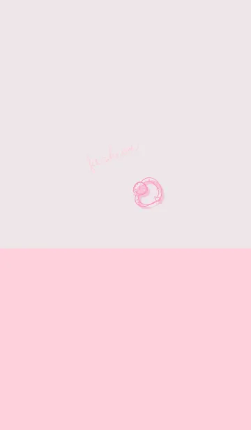[LINE着せ替え] fashion pink beige cameoの画像1
