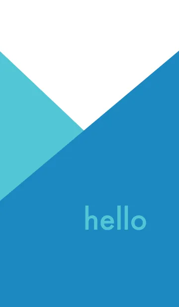 [LINE着せ替え] hello - ブルーの画像1