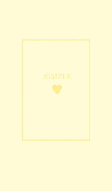 [LINE着せ替え] 大人のシンプルハート =yellow=の画像1