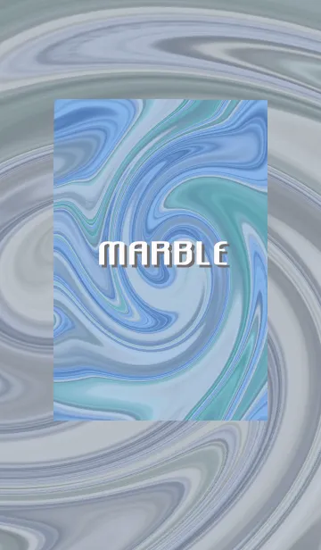 [LINE着せ替え] Marble Blue マーブル ブルーの画像1