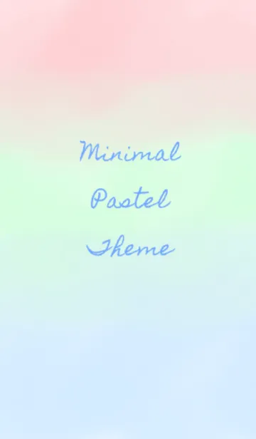 [LINE着せ替え] Minimal pastel themeの画像1