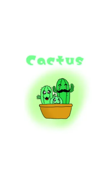 [LINE着せ替え] Cactus pastel themeの画像1