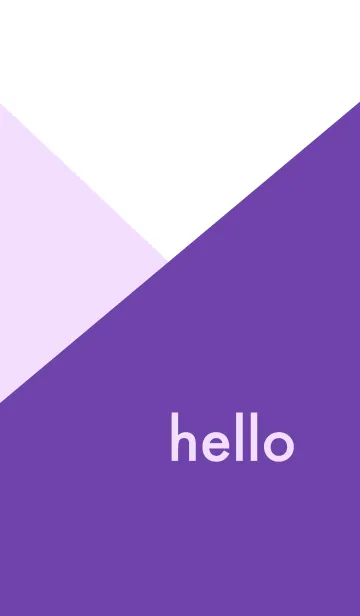 [LINE着せ替え] hello - バイオレットの画像1