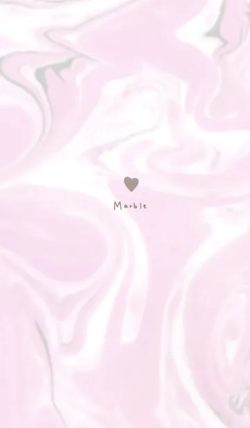 [LINE着せ替え] ピンクマーブルとハート。の画像1