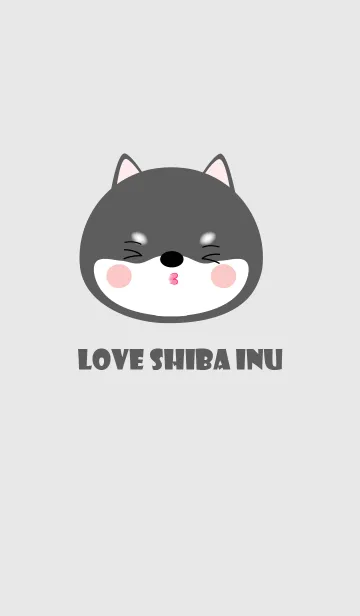 [LINE着せ替え] Simple Lover Black Shiba Inu Theme (jp)の画像1