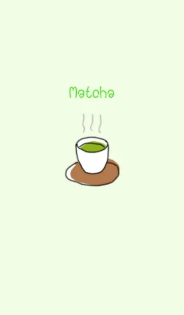 [LINE着せ替え] Minimal green tea themeの画像1