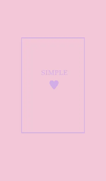 大人のシンプルハート =purple pink=の着せ替えメイン画像