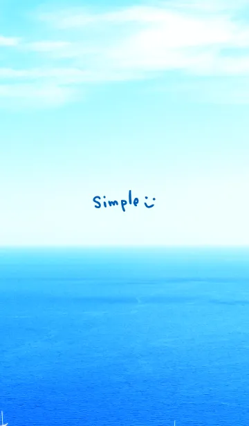 [LINE着せ替え] 青い海と空 スマイル9の画像1