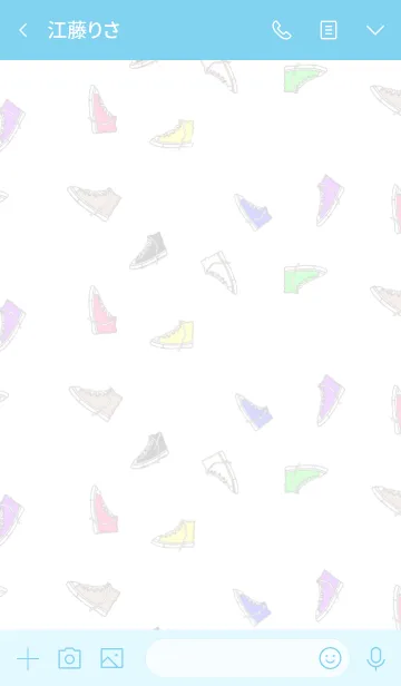 [LINE着せ替え] Simple Sneakersの画像3