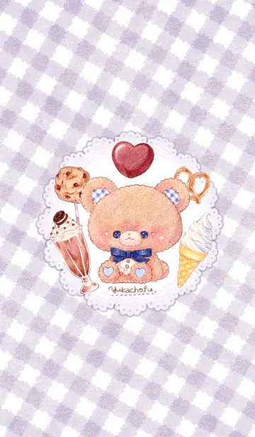 [LINE着せ替え] Teddy bear and sweets of memoryの画像1