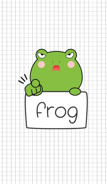 [LINE着せ替え] Simple Angry Frog (jp)の画像1