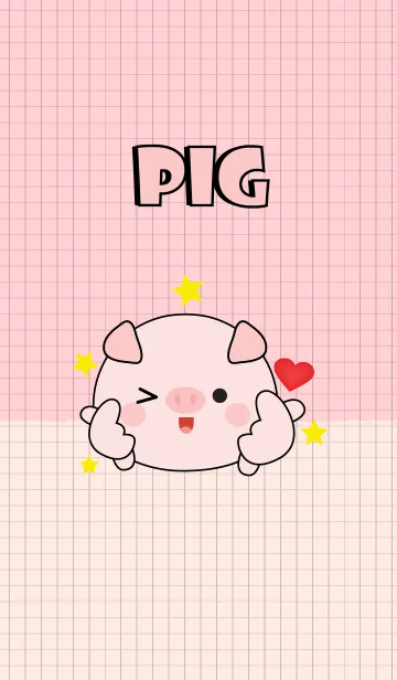 [LINE着せ替え] Minamal Pig Theme (jp)の画像1