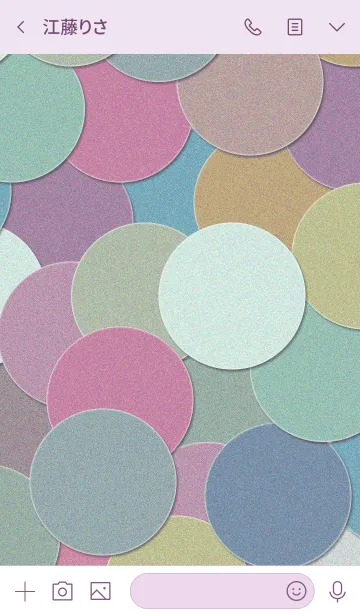 [LINE着せ替え] サークル ペーパーの画像3