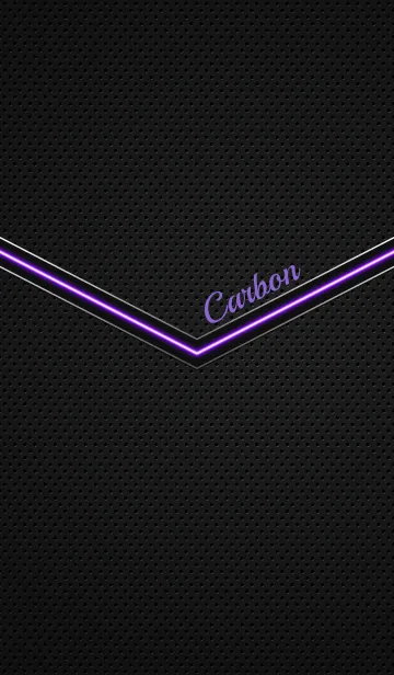 [LINE着せ替え] Stylish Carbon [Purple]の画像1