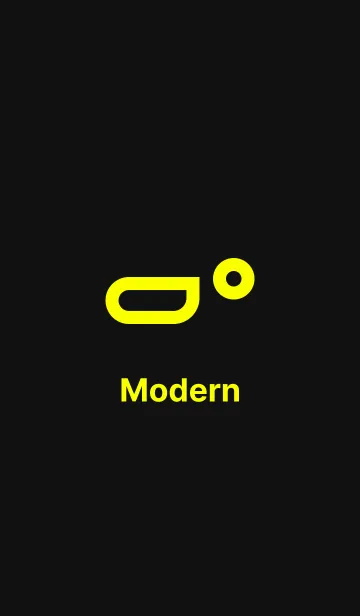 [LINE着せ替え] Modern Lemon - Black Themeの画像1