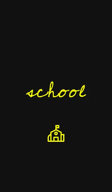 [LINE着せ替え] School Lemon - Black Themeの画像1