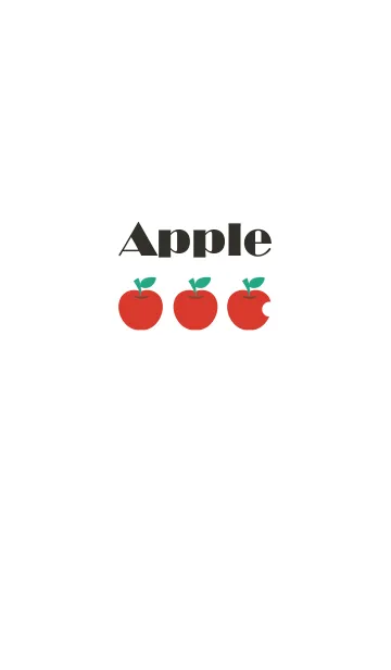 [LINE着せ替え] シンプルな赤りんごの着せかえの画像1