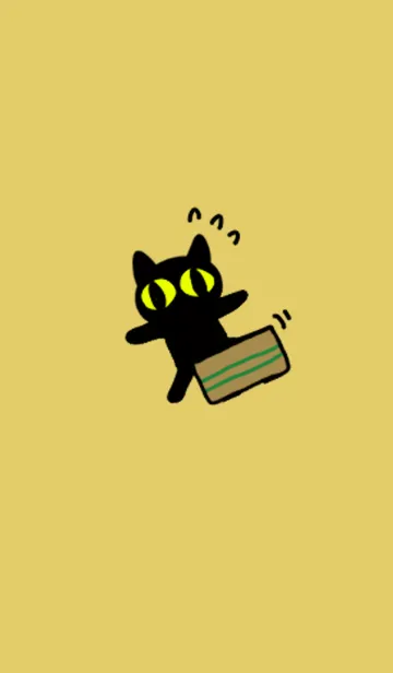 [LINE着せ替え] いたずらくろねこの画像1