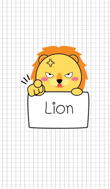 [LINE着せ替え] Simple Angry Lion (jp)の画像1