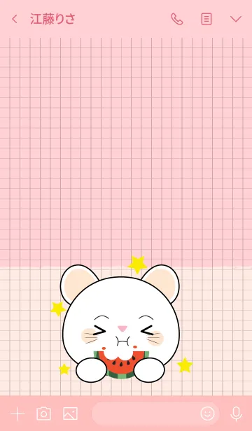 [LINE着せ替え] Minamal White Mouse Theme (jp)の画像3