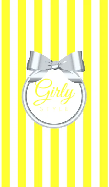 [LINE着せ替え] Girly Style-SILVERStripes10の画像1