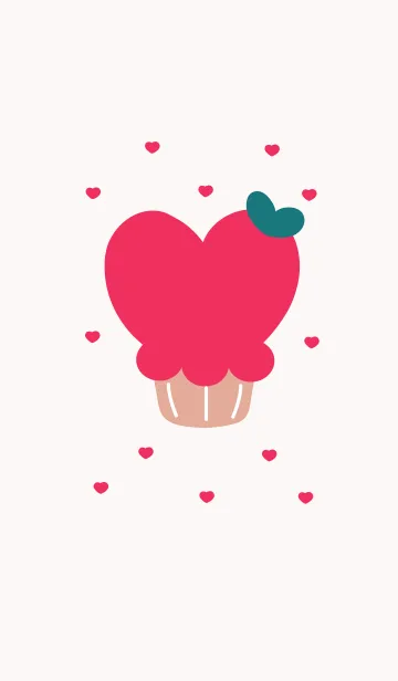 [LINE着せ替え] lovely heart cake 13の画像1
