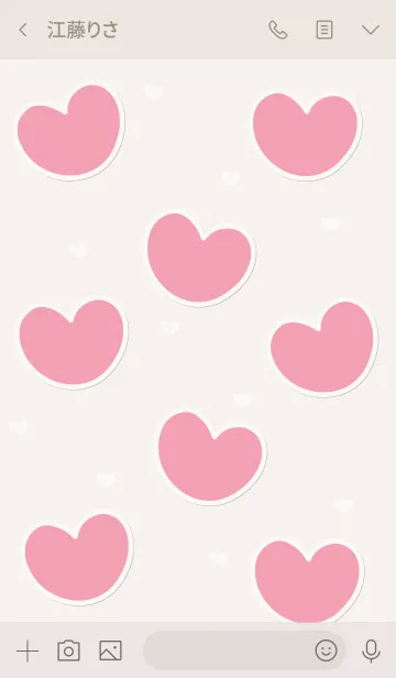 [LINE着せ替え] sweet heart sweet love 5の画像3