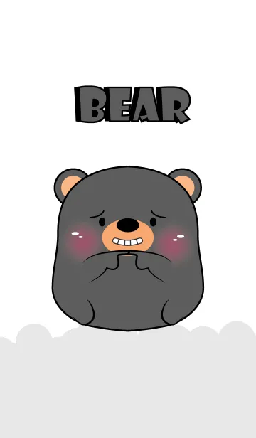 [LINE着せ替え] Love Cute Cute Black Bear (jp)の画像1