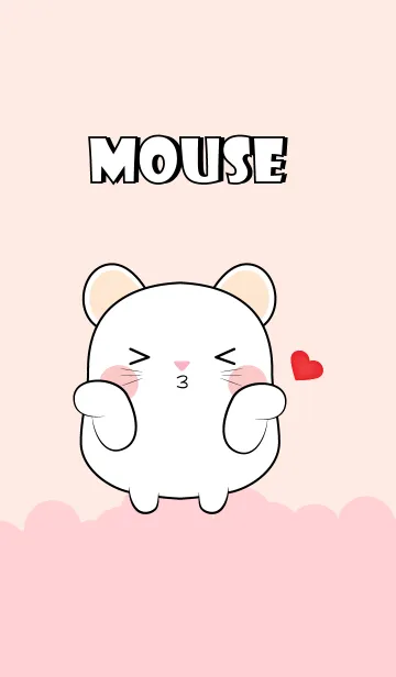 [LINE着せ替え] Emotion Love You White Mouse (jp)の画像1