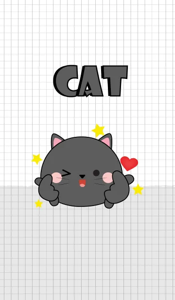 [LINE着せ替え] Minamal Black Cat Theme (jp)の画像1