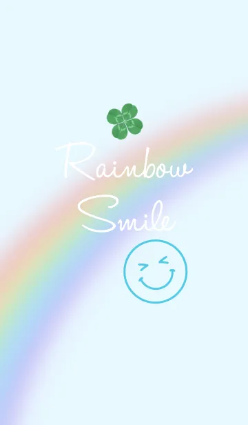 [LINE着せ替え] Natural Rainbow Blue Smileの画像1