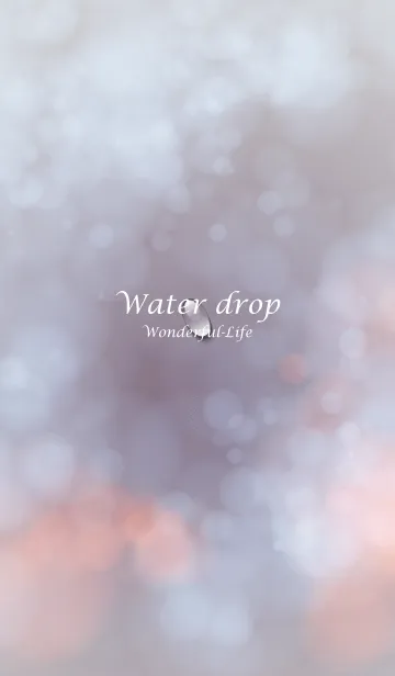 [LINE着せ替え] Water drop Theme.の画像1