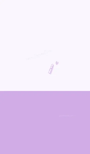 [LINE着せ替え] Love Cosmetics lavender purpleの画像1