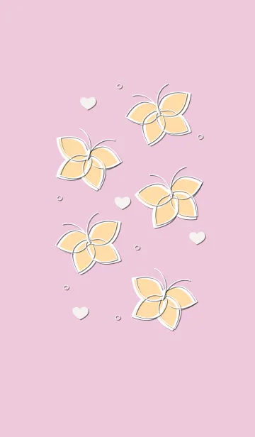 [LINE着せ替え] Cute butterflies 53 :)の画像1